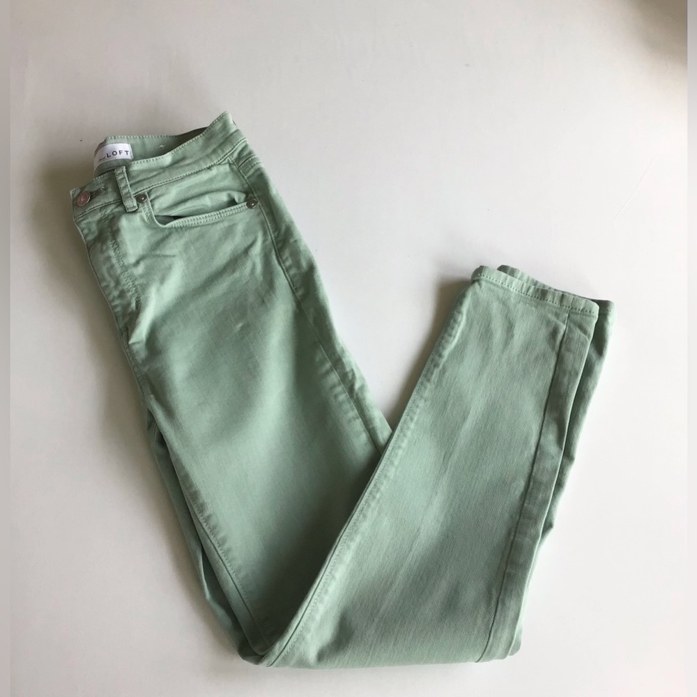 LOFT High Waisted Skinny Denim Pants
